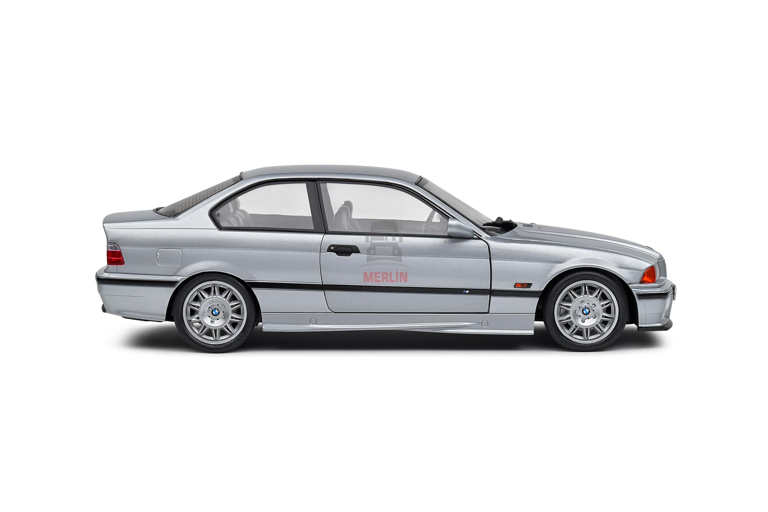 Solido 1/18 Scale S1803913 - BMW E36 M3 Coupé – Artic Silver – 1990