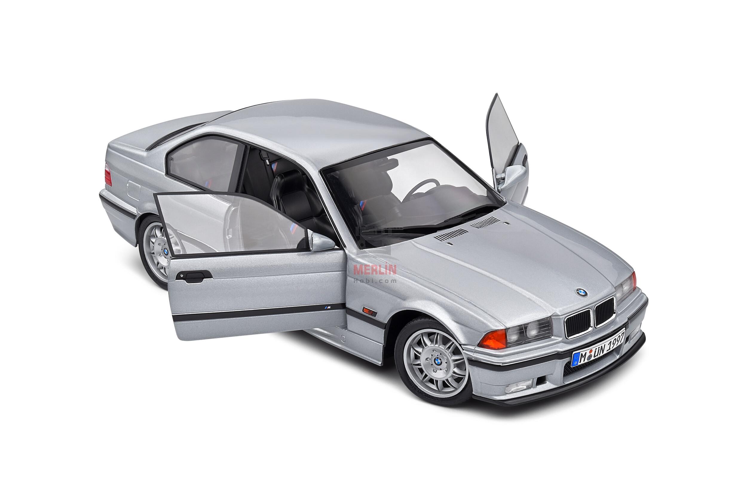 Solido 1/18 Scale S1803913 - BMW E36 M3 Coupé – Artic Silver – 1990