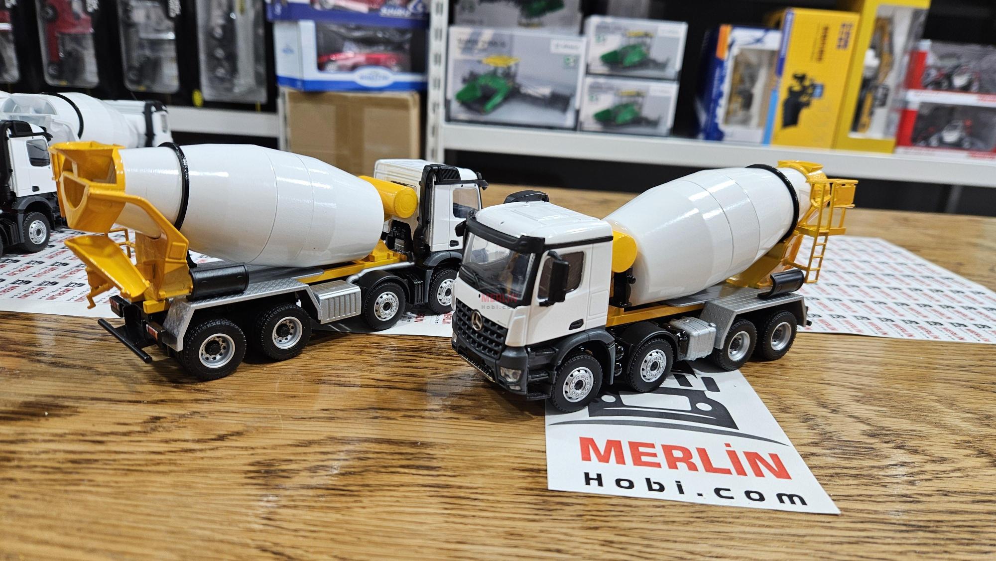 1/50 Mercedes Arocs 8X4 Beton Mikseri - Sarı