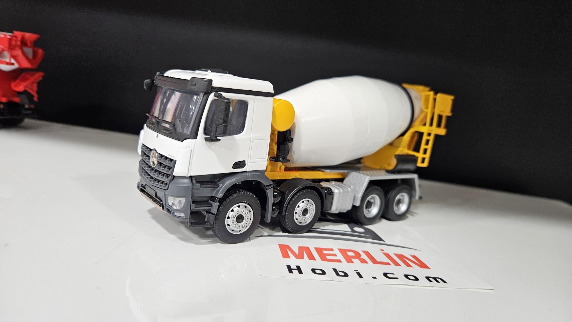 1/50 Mercedes Arocs 8X4 Beton Mikseri - Sarı