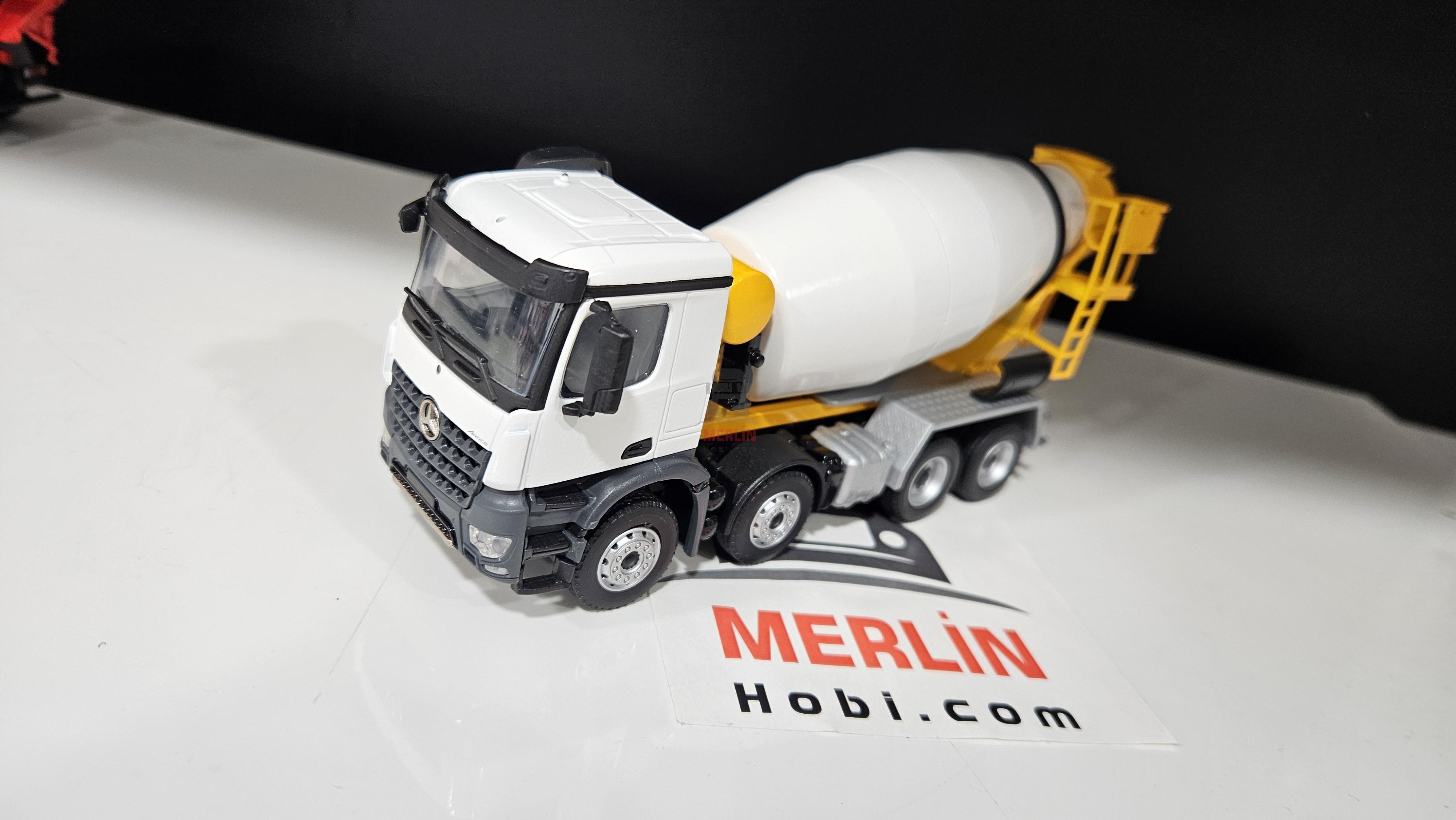 1/50 Mercedes Arocs 8X4 Beton Mikseri - Sarı