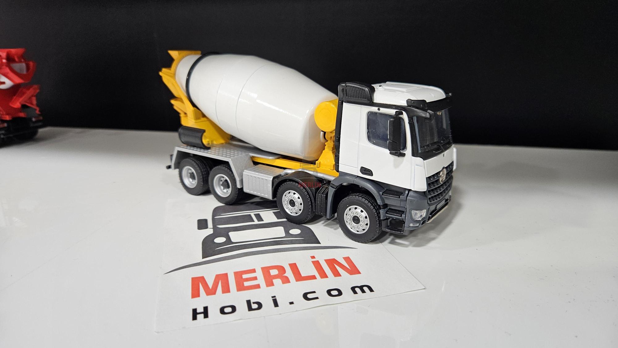 1/50 Mercedes Arocs 8X4 Beton Mikseri - Sarı