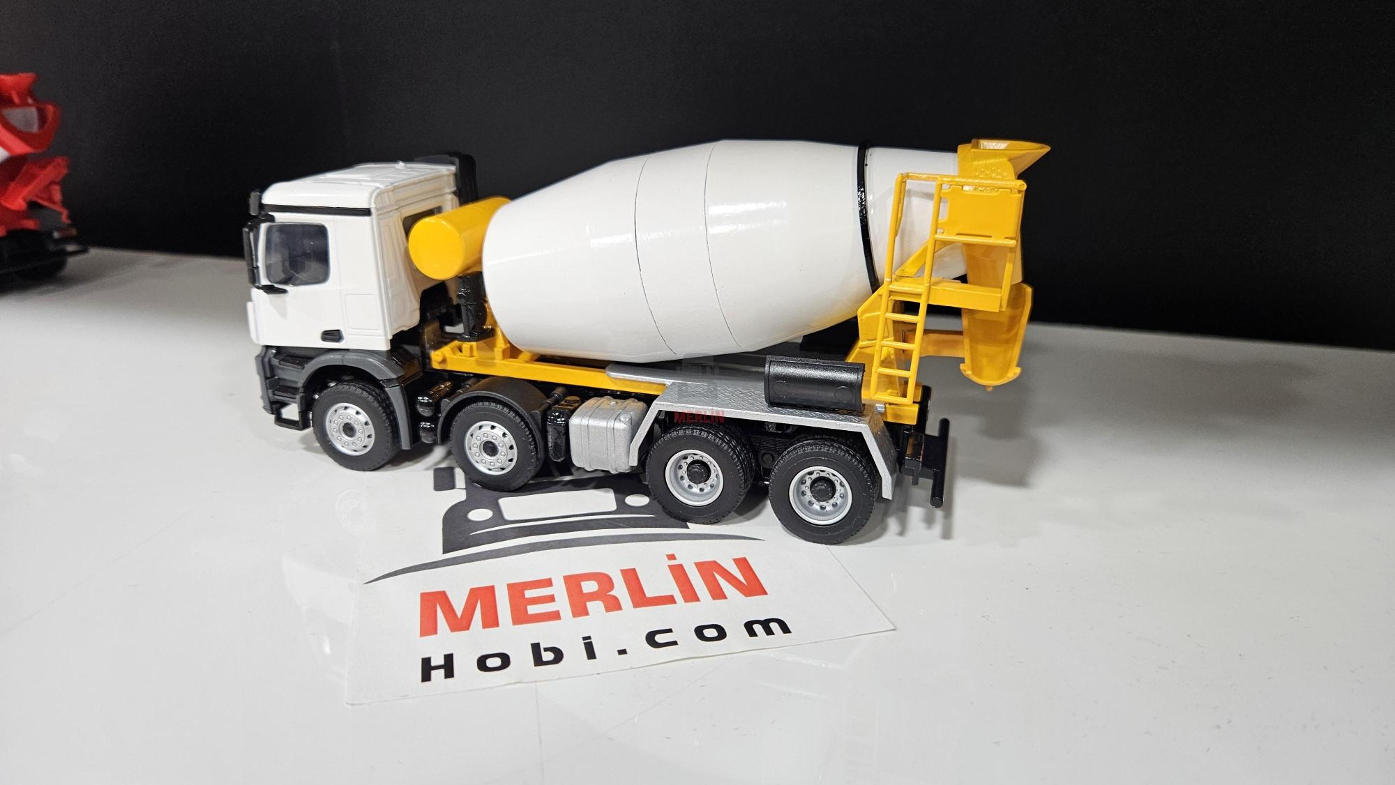 1/50 Mercedes Arocs 8X4 Beton Mikseri - Sarı