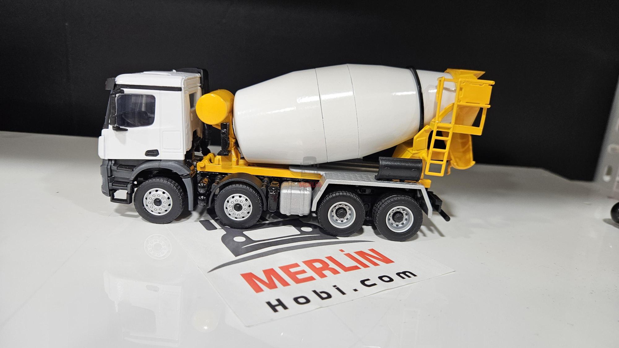 1/50 Mercedes Arocs 8X4 Beton Mikseri - Sarı