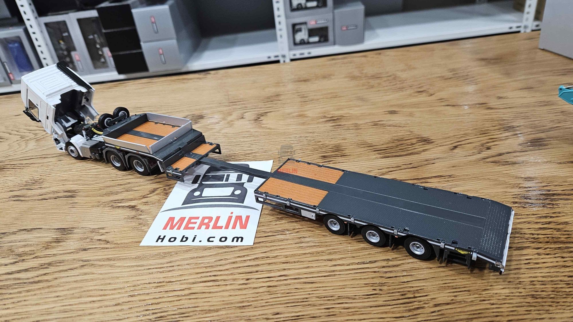 1/50 - MERCEDES-BENZ ACTROS MP3 L 6X4 + 3 Aks Lowbed Dorse