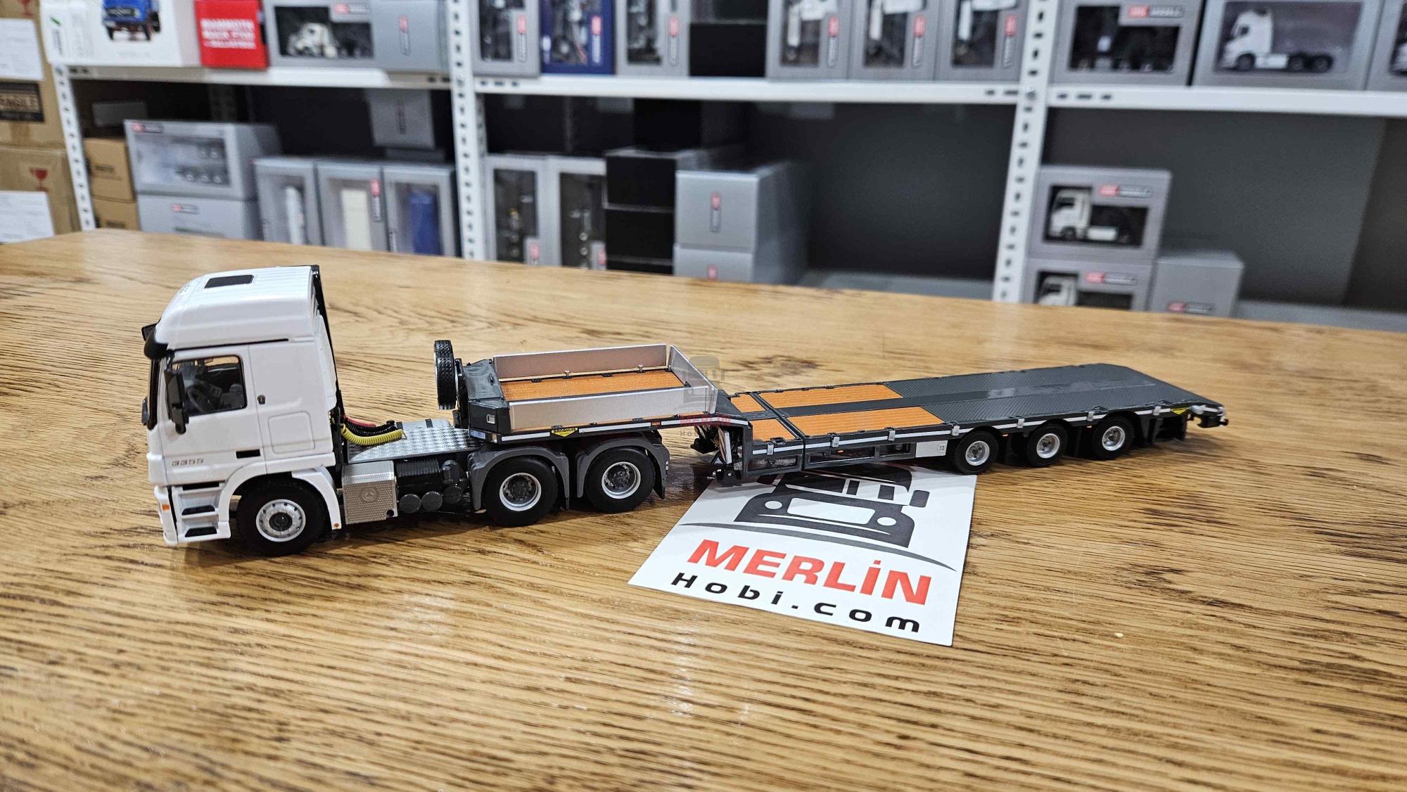 1/50 - MERCEDES-BENZ ACTROS MP3 L 6X4 + 3 Aks Lowbed Dorse