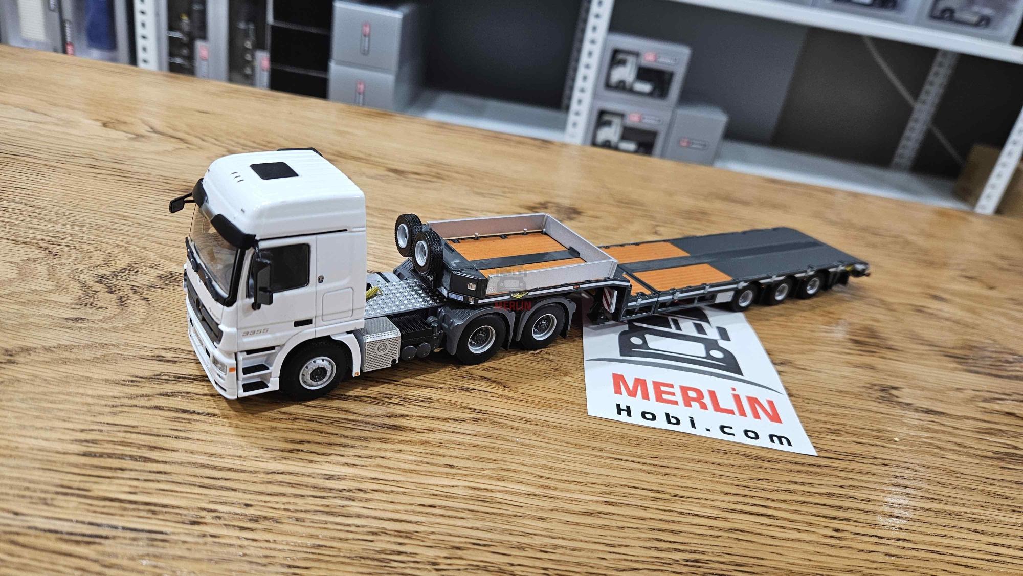 1/50 - MERCEDES-BENZ ACTROS MP3 L 6X4 + 3 Aks Lowbed Dorse