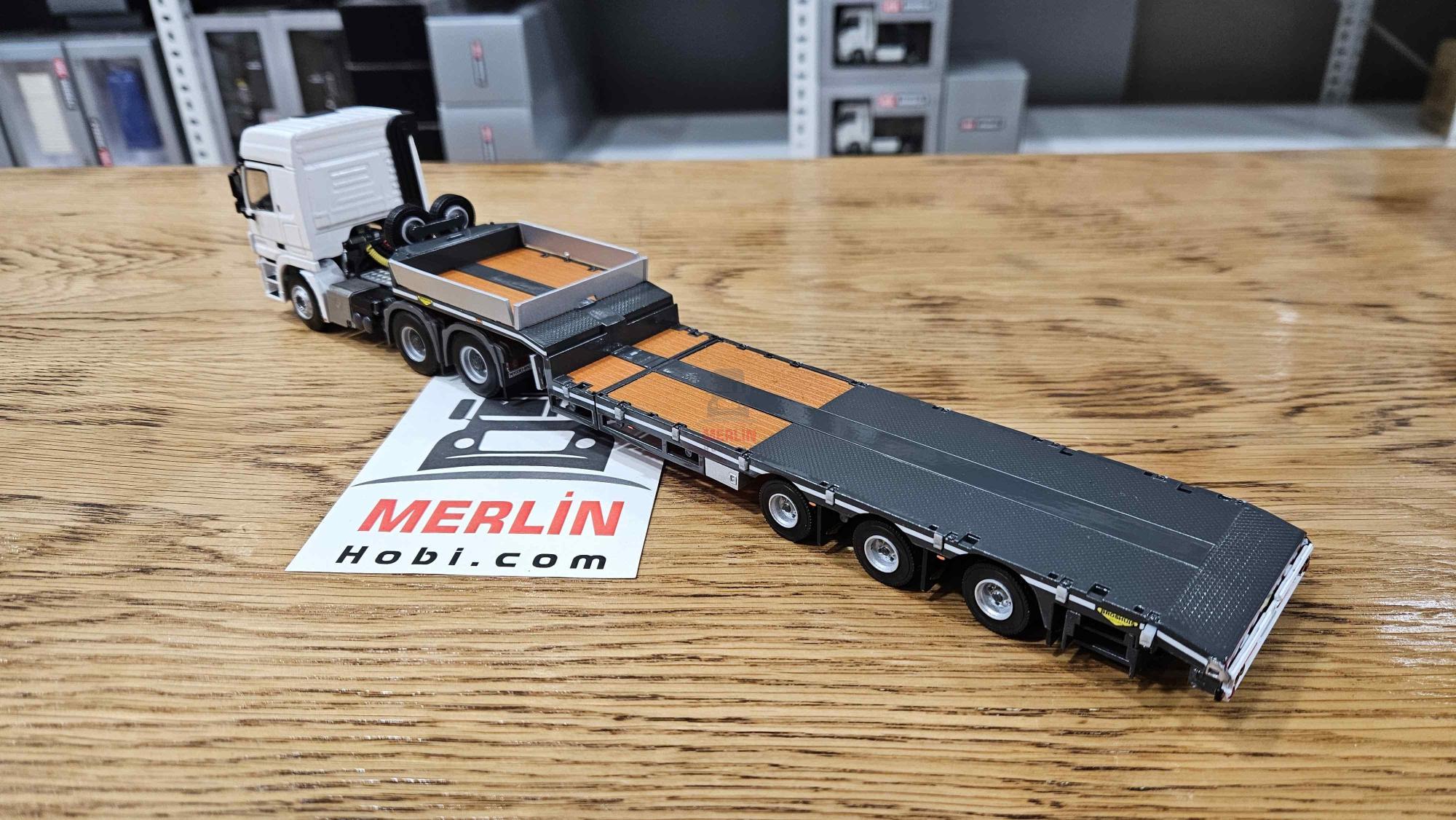 1/50 - MERCEDES-BENZ ACTROS MP3 L 6X4 + 3 Aks Lowbed Dorse