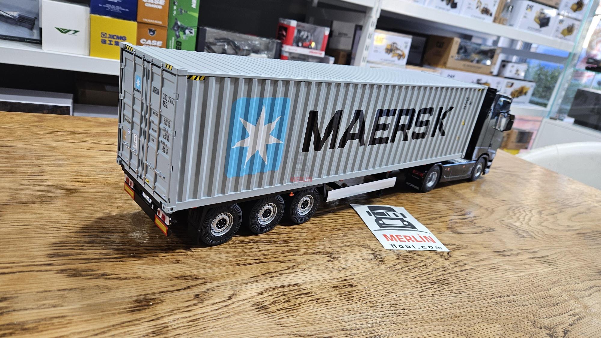 1/24 Scania 580S HIGHLINE + Maersk Konteyner Treyler – Solido