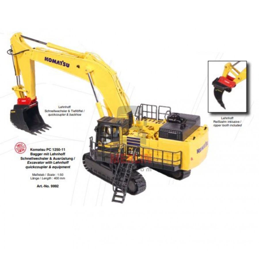 1/50 KOMATSU PC1250-11 excavator - Lenhoff equipment  Eskavatör 