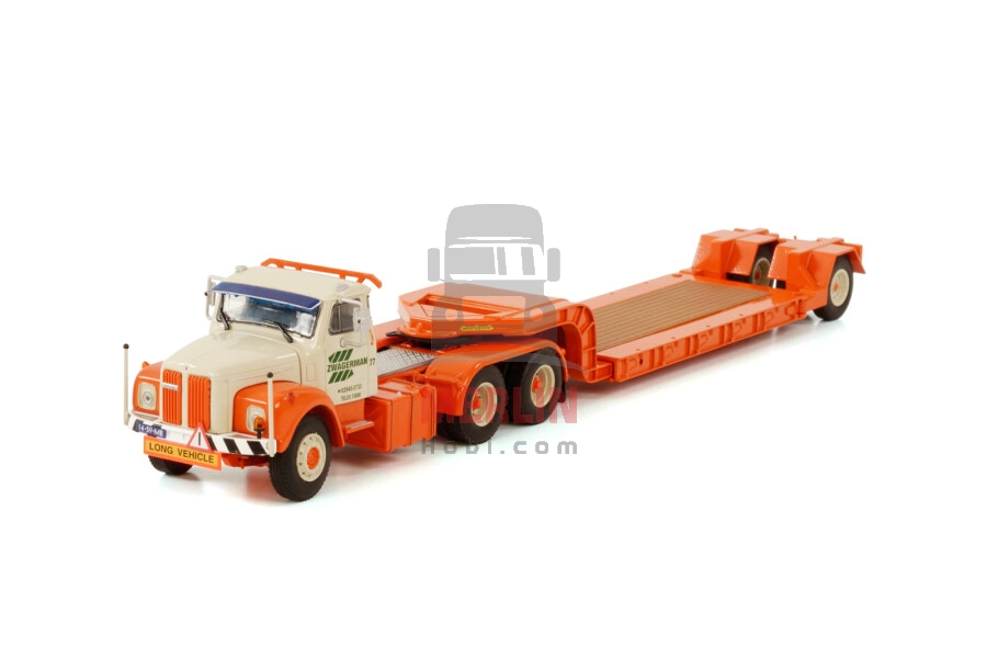 1/50 C. Zwagerman; SCANIA L110 DAYCAB TORPEDO LOWLOADER ODU - 1 AXLE - Lowbed