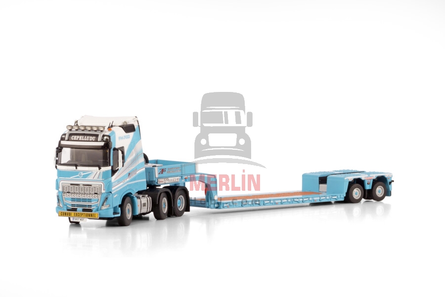 1/50 Cepelludo; VOLVO FH5 6X2 TWIN STEER EURO PX LOW LOADER - 2 AXLE Lowbed