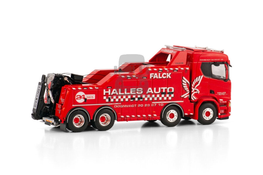 1/50 Halles Auto; SCANIA R NORMAL CR20N 8X4 FALKOM 8X4 -wsi