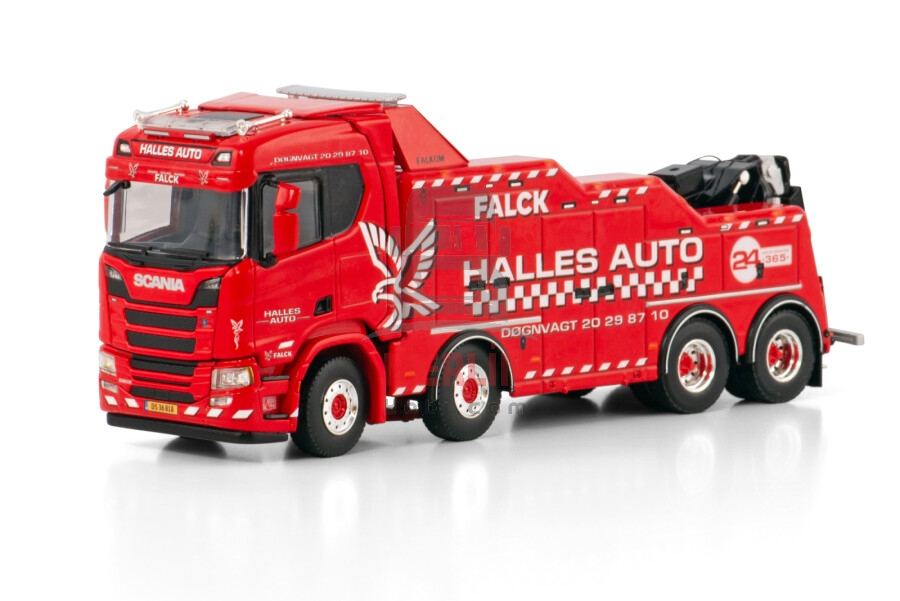 1/50 Halles Auto; SCANIA R NORMAL CR20N 8X4 FALKOM 8X4 -wsi