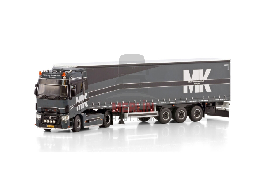 1/50 Mark van den Kerkhof; RENAULT TRUCKS T HIGH 4X2 CURTAINSIDE TRAILER - 3 AXLE