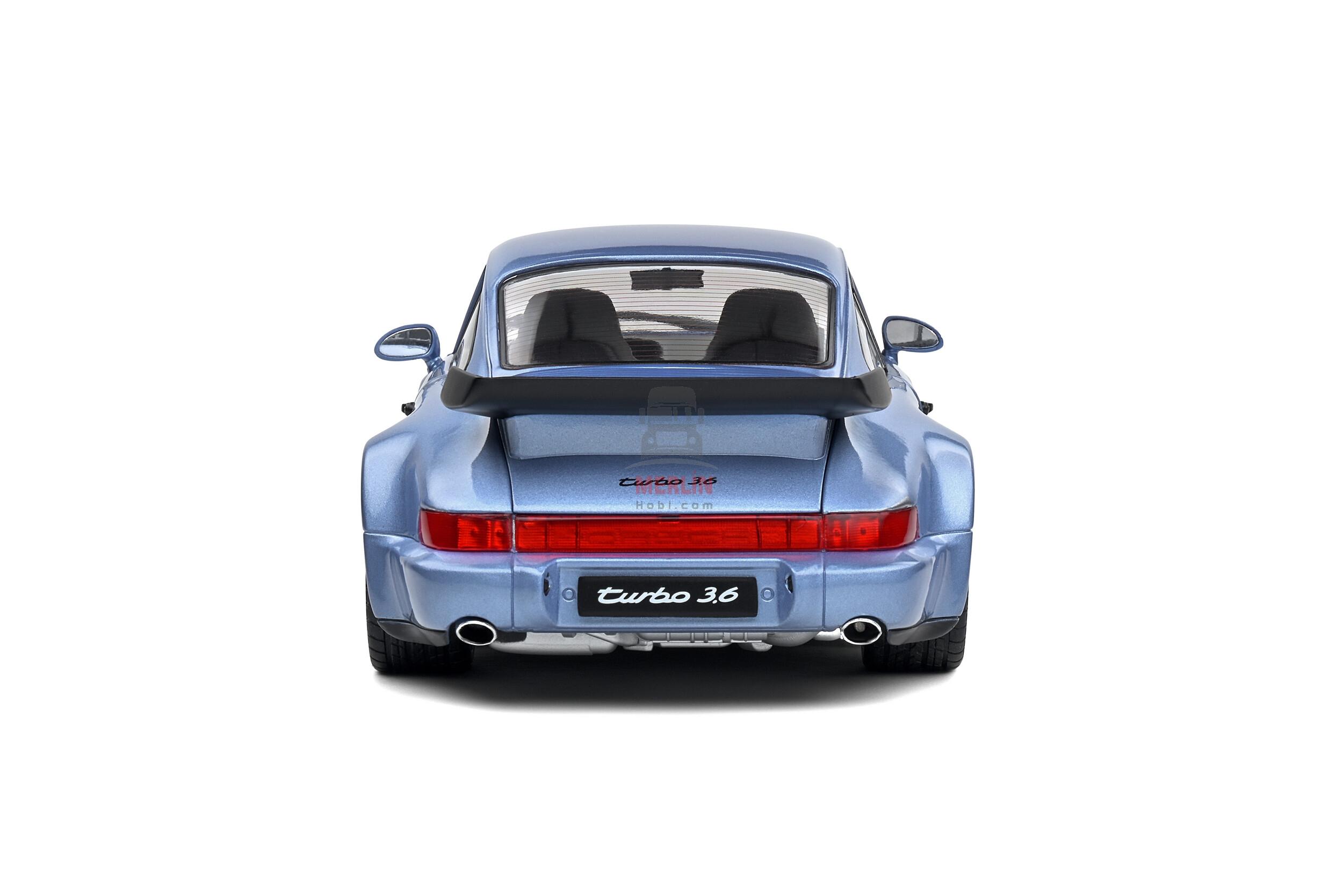 1/18 - PORSCHE 911 (964) TURBO – HORIZON BLUE METALLIC – 1990  Solido