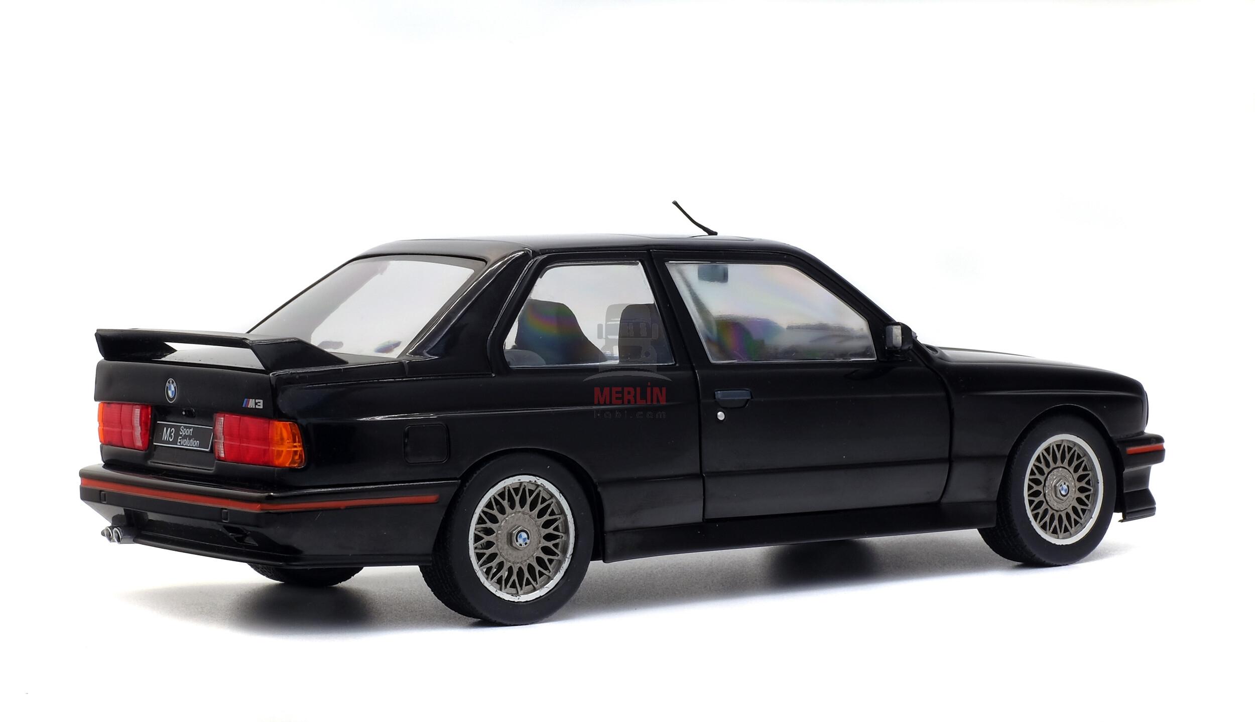 Solido 1/18 Scale S1801501 - BMW E30 SPORT EVO – BLACK – 1990