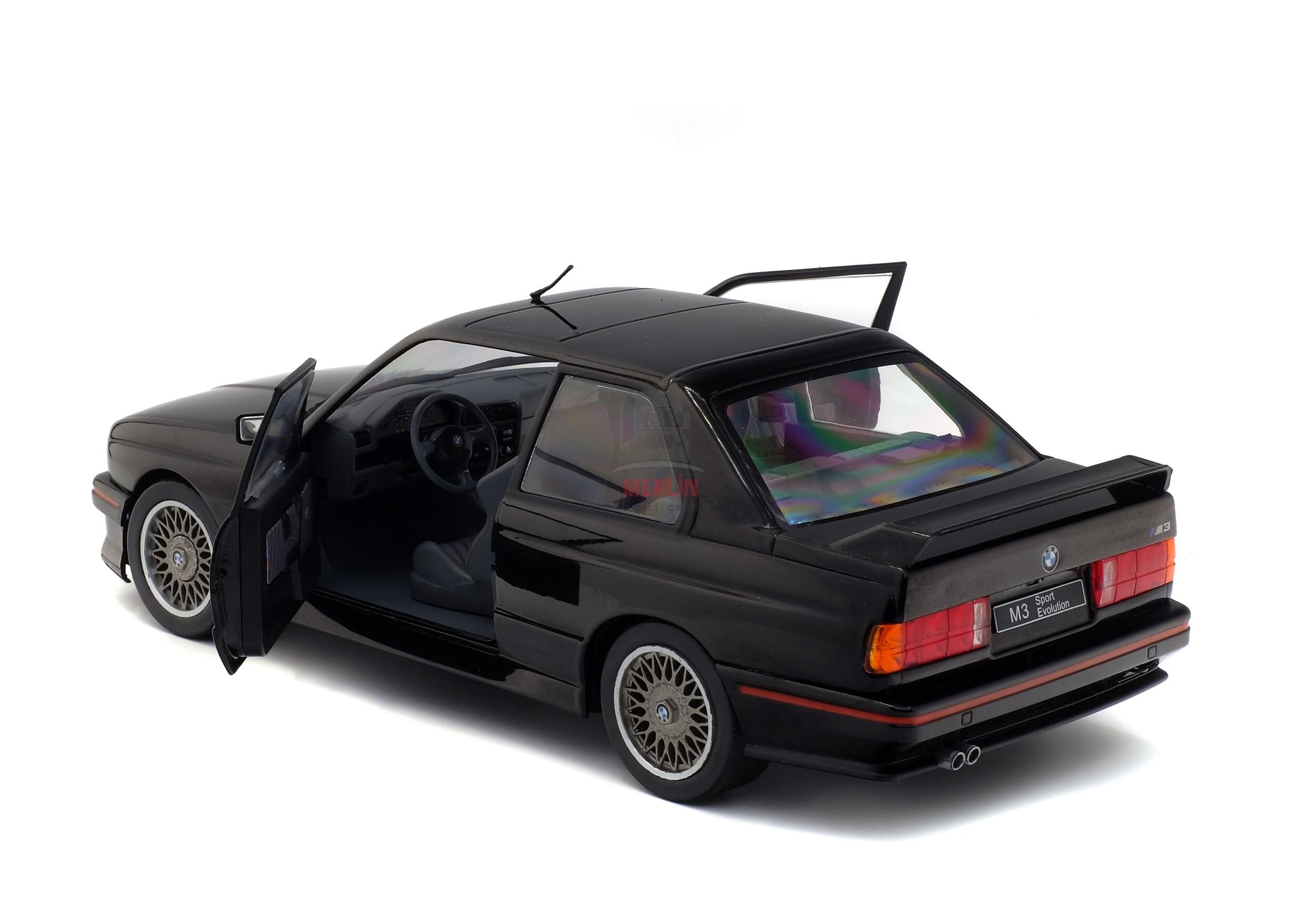 Solido 1/18 Scale S1801501 - BMW E30 SPORT EVO – BLACK – 1990