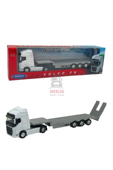 1/64 - Volvo FH4 4x2 ve Lowbed Dorse  Welly Tır Çekici