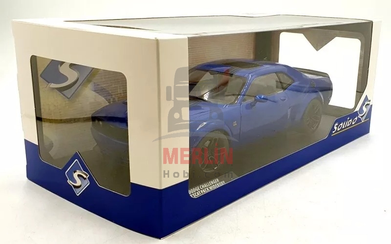 Solido 1/18 Scale S1805710 - Dodge Challenger R/T SCAT Pack Electric Blue 2023