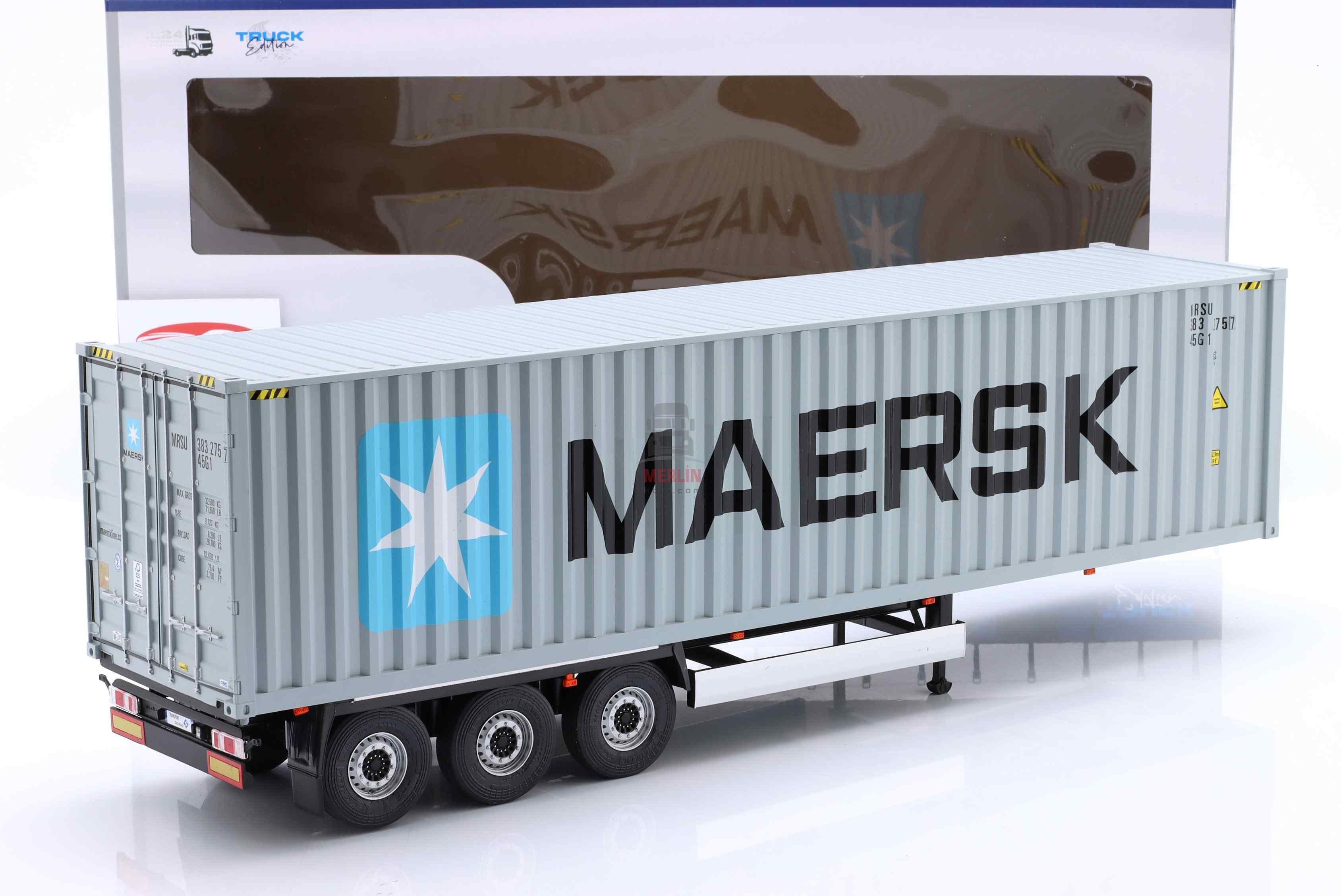 1/24 - Konteyner Dorse - MAERSK Treyler – Solido