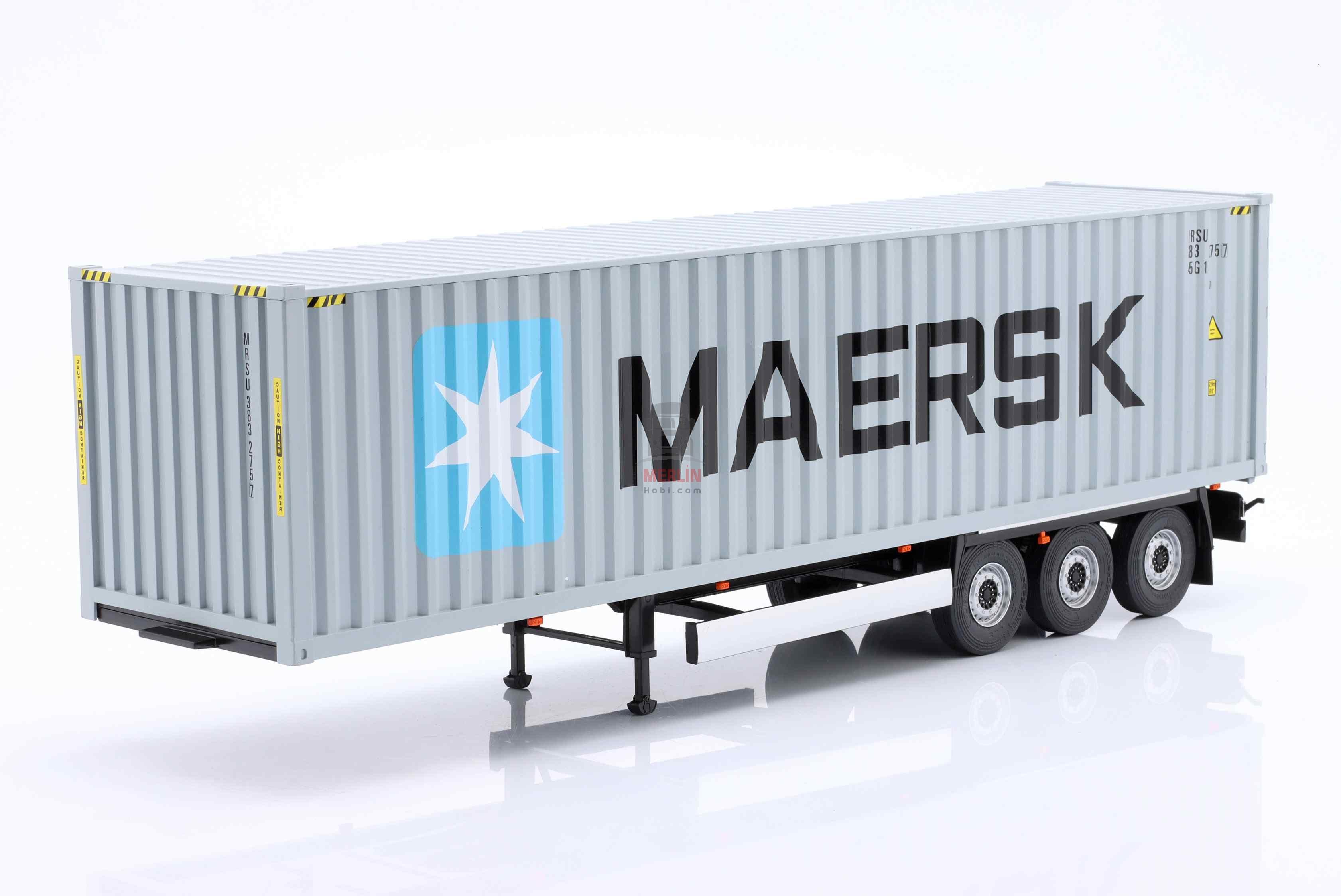 1/24 - Konteyner Dorse - MAERSK Treyler – Solido