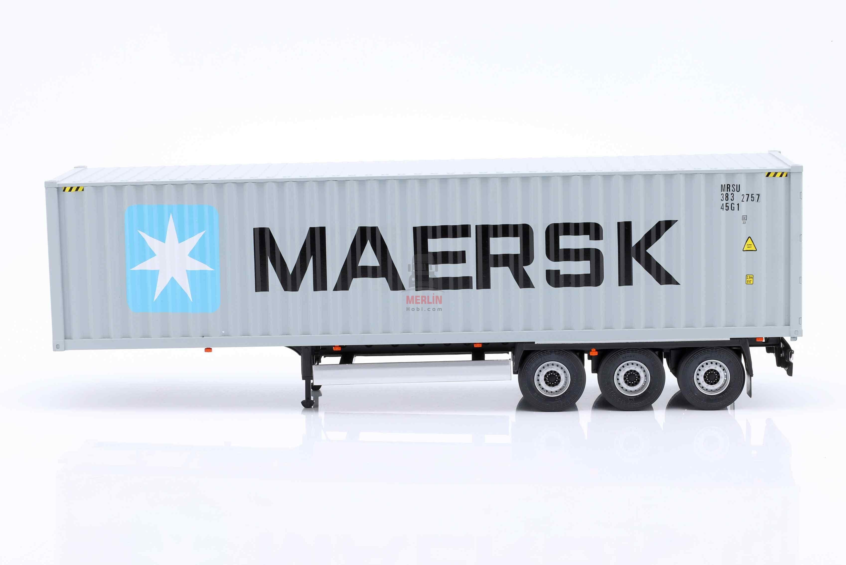 1/24 - Konteyner Dorse - MAERSK Treyler – Solido