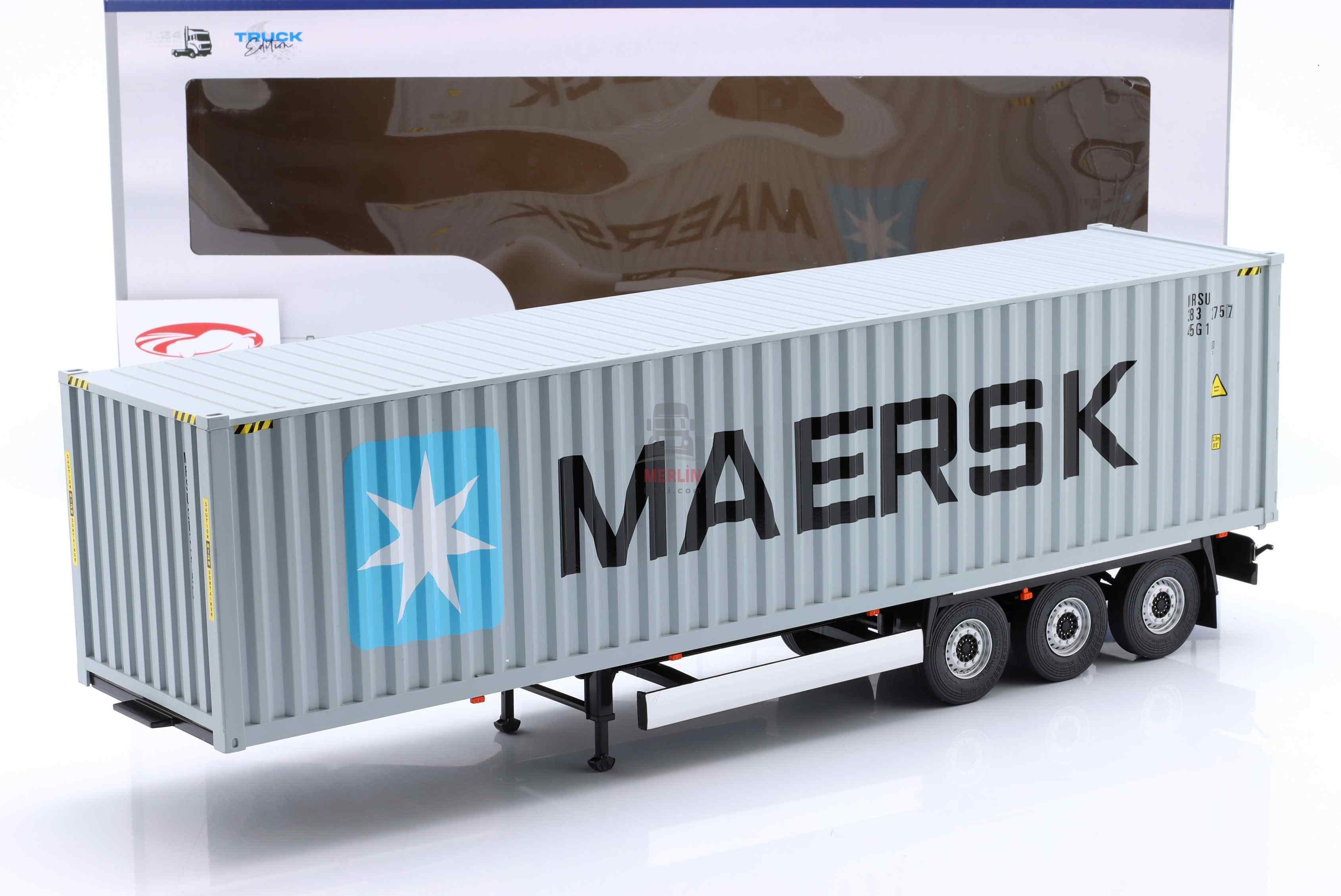 1/24 - Konteyner Dorse - MAERSK Treyler – Solido