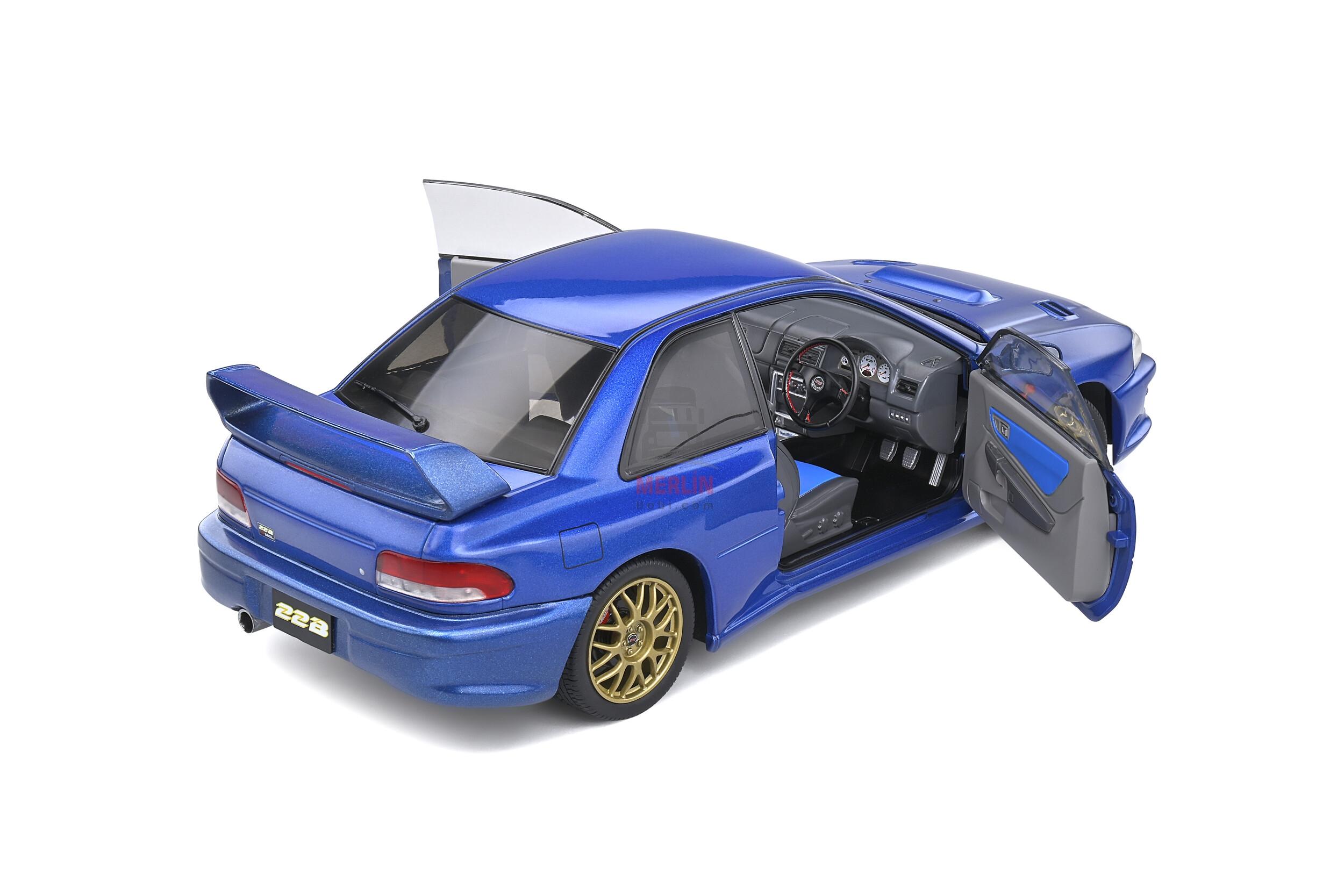 1/18 -SUBARU IMPREZA 22B – SONIC BLUE – 1998- Solido