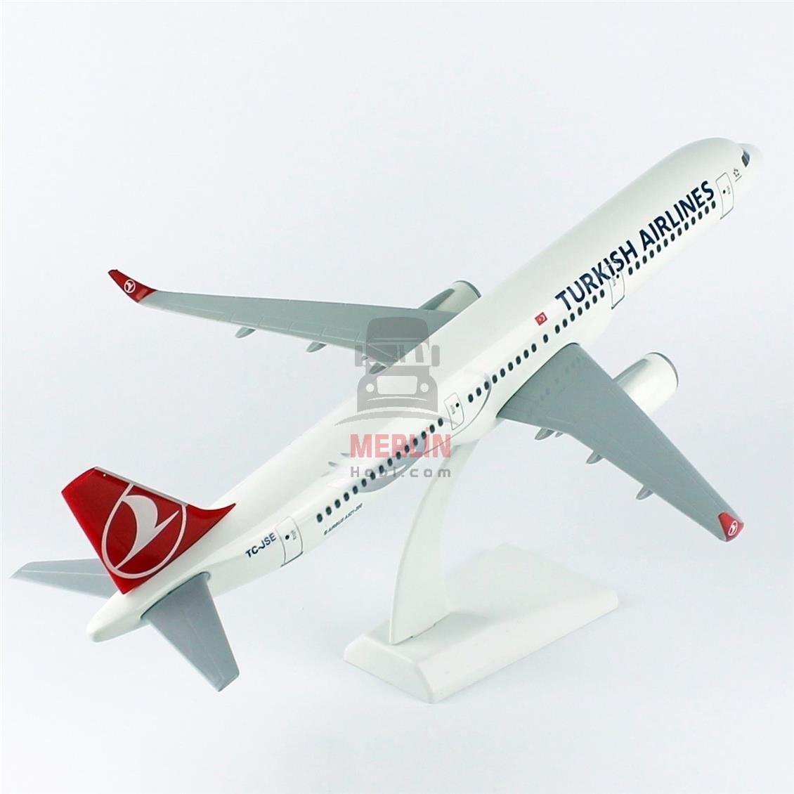 1/100 Ölçek, THY A321 Yolcu Uçağı, Sergilemeye Hazır Plastik Standlı Model